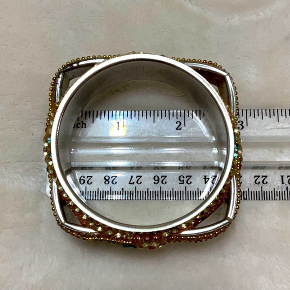 5/$25 - Crystal Encrusted Geometric Bangle - Picture 5 of 5